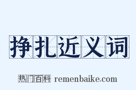 挣扎近义词是什么意思的图片